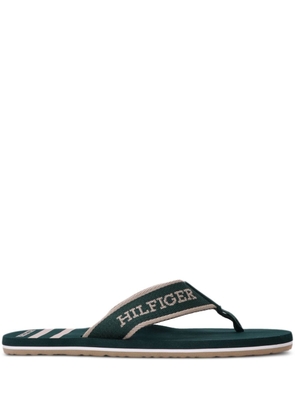 Tommy Hilfiger thong-strap beach sandals - Green
