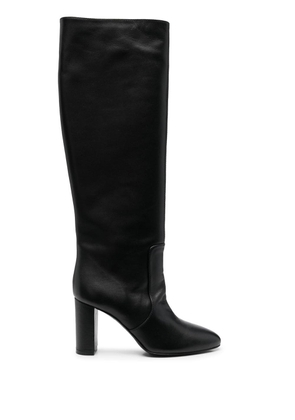 Via Roma 15 90mm knee-high leather boots - Black