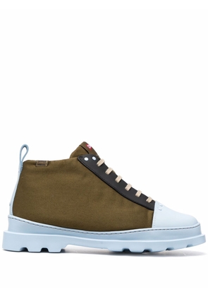 Camper ridged-sole lace-up boots - Green