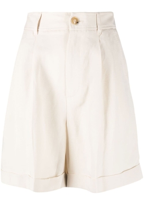 Woolrich linen blend shorts - Neutrals