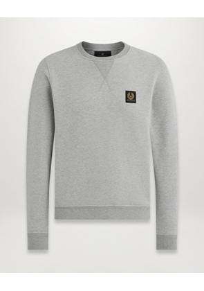 Belstaff Sweatshirt Men's Cotton Fleece Grey Size S