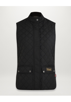 Belstaff Waistcoat Gilet Women's Quilted Recycled Nylon Black Size UK 4