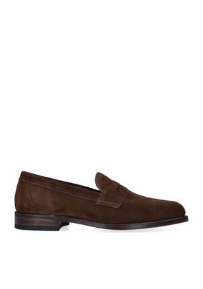 Loake Suede Penny Loafers