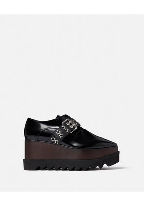 Stella McCartney - Elyse Stud Band Platform Shoes, Woman, Black, Size: 36h
