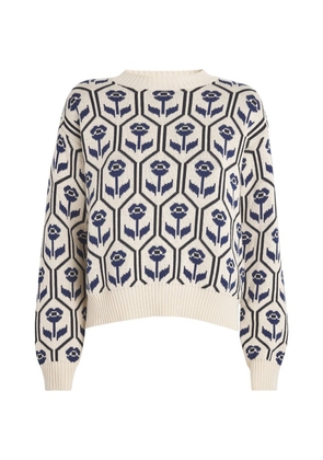 Weekend Max Mara Floral Jacquard Sweater