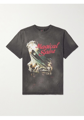 SAINT Mxxxxxx - Magical Saint Cotton-Jersey Printed T-Shirt - Men - Gray - S