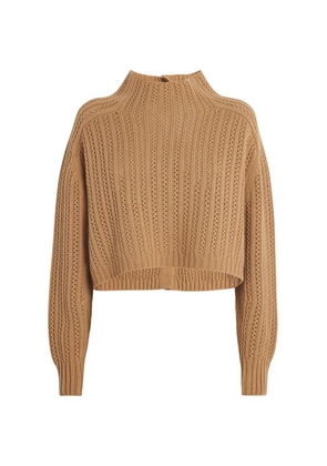 Max Mara Cropped Back-Buttoned Sweater