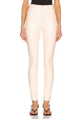MOTHER Super Swooner in Wax On  Wax Off - White. Size 26 (also in ).