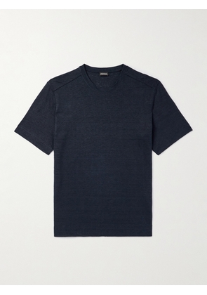 Zegna - Linen-Jersey T-Shirt - Men - Blue - IT 48