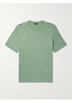 Zegna - Linen-Jersey T-Shirt - Men - Green - IT 48