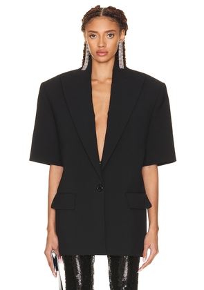 Alexandre Vauthier Couture Edit Short Sleeve Jacket in Black - Black. Size 38 (also in ).