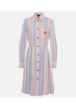 Etro Striped cotton shirt dress