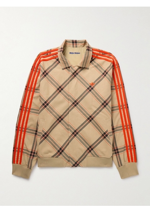 adidas Originals - Wales Bonner Reversible Logo-Embroidered Recycled-Shell and Checked Cotton-Twill Jacket - Men - Brown - XS