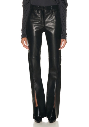 Givenchy Split Leather Pant in Black - Black. Size 38 (also in ).