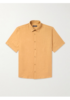 Frescobol Carioca - Castro Linen Shirt - Men - Orange - S