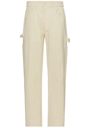 Mister Green Utility Pant in Vintage White - Cream. Size M (also in ).
