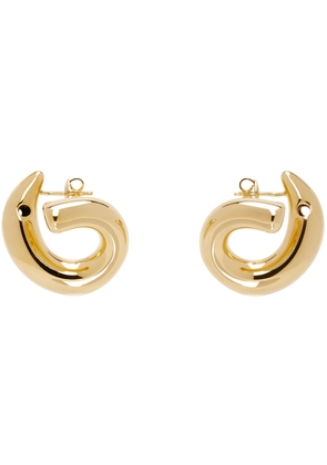 Bottega Veneta Gold Sardine Earrings