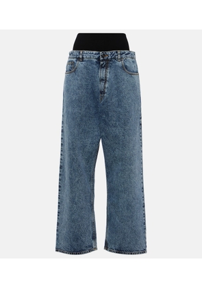 Alaïa Knit Band straight jeans