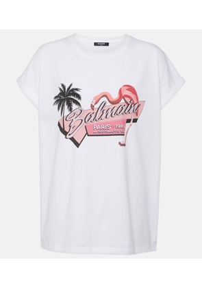 Balmain Rosa Flamingo cotton jersey T-shirt
