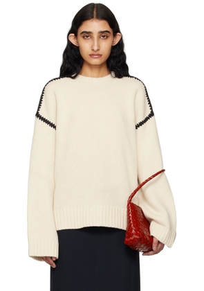 TOTEME Off-White Embroidered Sweater