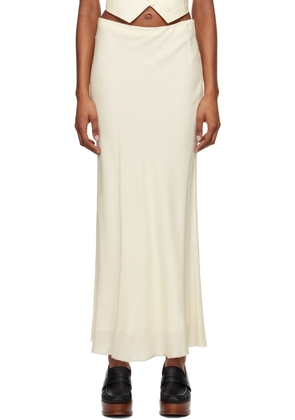 Gabriela Hearst Off-White Belo Maxi Skirt