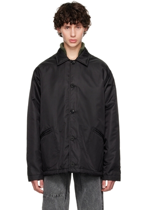 MM6 Maison Margiela Black Spread Collar Jacket