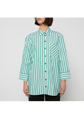 Ganni Striped Organic Cotton Shirt - EU 44/UK 16