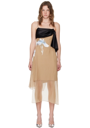 Givenchy Beige Asymmetric Midi Dress