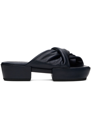 ISSEY MIYAKE Black Twist Sandals