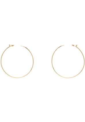 Amina Muaddi Gold Maya Hoop Large Earrings