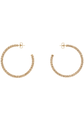 Amina Muaddi Gold Cameron Hoop Large Earrings