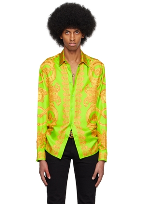 Versace Green & Yellow Barocco 660 Shirt