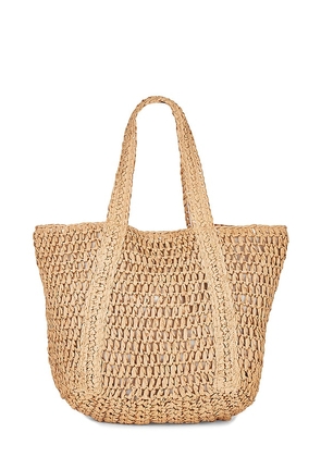 Hat Attack Bora Slouchy Tote in Tan.