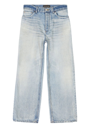 Balenciaga cropped straight-leg jeans - Blue