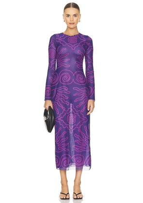 Cala de la Cruz Tania Dress in Purple. Size M, S, XS.