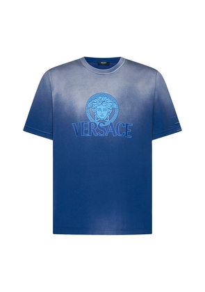Versace Medusa-Logo Gradient-Printed Crewneck T-Shirt