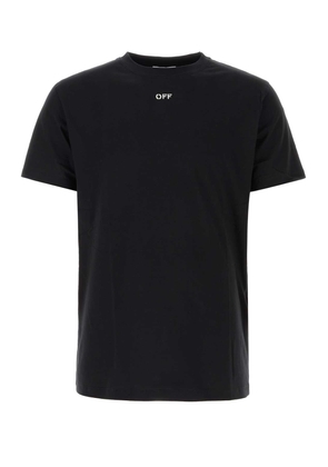 Off-White Black Cotton T-Shirt