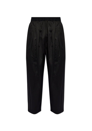 Maison Margiela Pleated Loose-Fit Cropped Pants