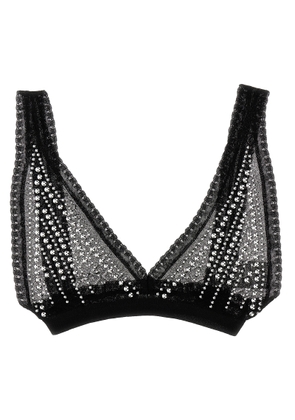 Paco Rabanne Black Knitted Bra With Studs