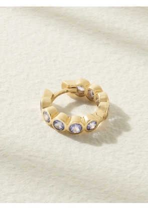 42 SUNS - 14-karat Gold Tanzanite Single Hoop Earring - Blue - One size