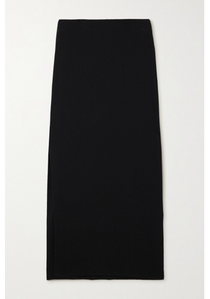 Matteau - + Net Sustain Wool-blend Crepe Maxi Skirt - Black - 4,1,7,6,2,3,5