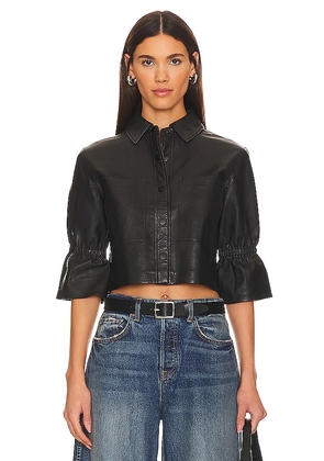 LAMARQUE Carolina Jacket in Black. Size L, S, XS.