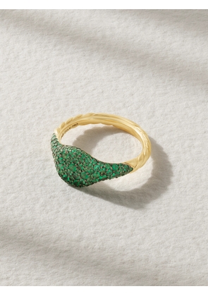 David Yurman - 18-karat Gold Emerald Pinky Ring - 3,4