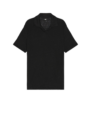 PAIGE Shelton Polo in Black. Size L, M, XL.