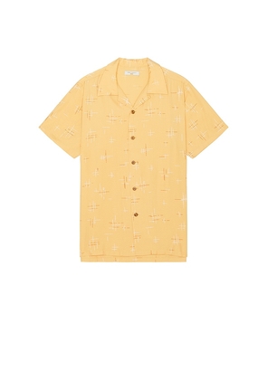 Nudie Jeans Arvid 50s Hawaii Shirt in Orange. Size M, S, XL.