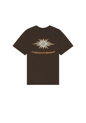 Rhythm Flame Printed Vintage T-Shirt in Black. Size M, S, XL/1X.
