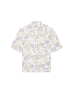 Rhythm Relaxed Floral Camo Shirt in White. Size M, S, XL/1X.