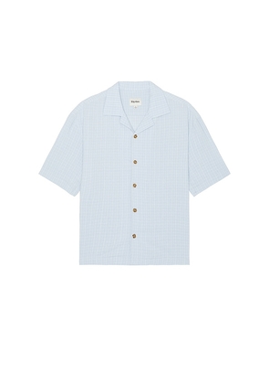 Rhythm Relaxed Check Shirt in Blue. Size M, S, XL/1X.