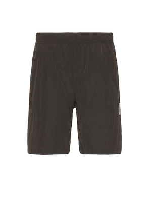 Reigning Champ Crinkle Nylon Match Short in Grey. Size M, S, XL/1X.