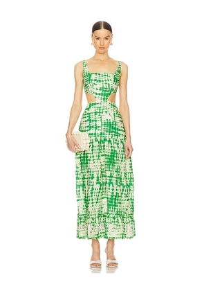 Maaji Bellarose Maxi Dress in Green. Size M, S.